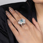 Azure Wave Statement Ring - Gold Era 
