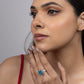 Azure Teardrop Elegance Ring - Gold Era 
