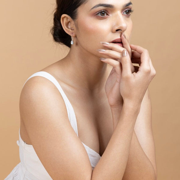 Minimalist Teardrop Silver Earrings - Gold Era 